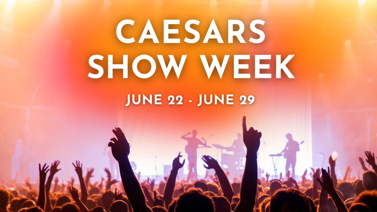ColosseumatCP's tweet photo. Hot deals on over 160 shows across our portfolio of resorts! Choose from a wide selection of shows including superstar headliners to the biggest names in comedy, magic and more on June 22 at 10am LOCAL – June 29 at 10pm LOCAL. Use code: CAE50 to redeem. 
🎟️https://t.co/owaqSjbaoy https://t.co/0lQ3sJmZCL