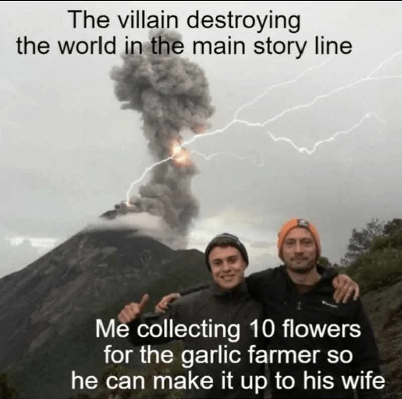 TeamConvoluted's tweet photo. What game had you putting off the story for the side quests the longest?

#teamconvoluted #gaming #vtuber https://t.co/zcP9W5CeDm