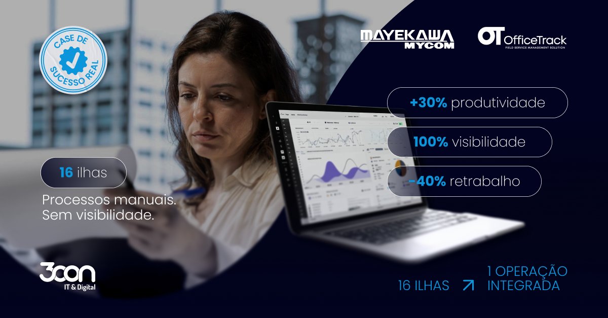trescon's tweet photo. Quando a equipe técnica cresce, o modelo manual começa a quebrar.
Não de uma vez.
Vai cedendo aos poucos.

A Mayekawa chegou nesse ponto.
+140 técnicos. 16 filiais no Brasil.
Toda a operação dependendo de papel, planilha e processos diferentes em cada unidade. https://t.co/b4OjE6puLc