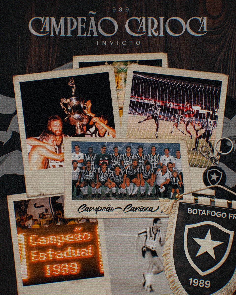 Botafogo's tweet photo. O INÍCIO DE UMA ERA! 🔥🏆

Neste dia em 1989, o Glorioso acabava com a espera e conquistava o Campeonato Carioca! Um título marcante que recolou o Botafogo no lugar mais alto do pódio, escrevendo uma das páginas mais épicas da história Alvinegra! 🌟 #BFR https://t.co/c7bVzO9olu