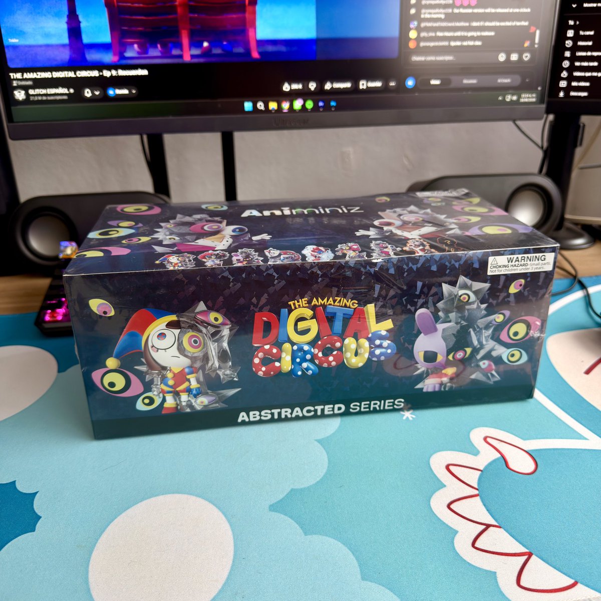 squachiii's tweet photo. Ya está empezando a llegar la Merch de los que compramos en la película de Digital Circus 🎪 espero me salga algún raro #digitalcircus #glitch #TADC https://t.co/qAyzo6t3Qq