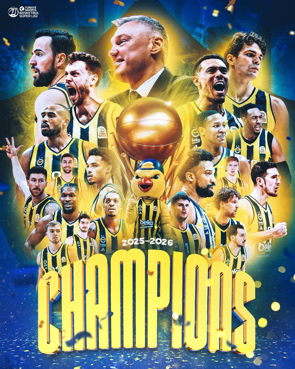 Mustafa_Destici's tweet photo. Türkiye Sigorta Basketbol Süper Ligi 2025-2026 şampiyonu olan Fenerbahçe’yi tebrik ediyor,👏 başta sporcular olmak üzere teknik heyeti, kulüp yönetimini ve Fenerbahçe camiasını en içten dileklerimle kutluyorum.

@FBBasketbol’un Şampiyonluğunun Türk basketboluna hayırlı olmasını diliyorum. 
🇹🇷🏆🏀