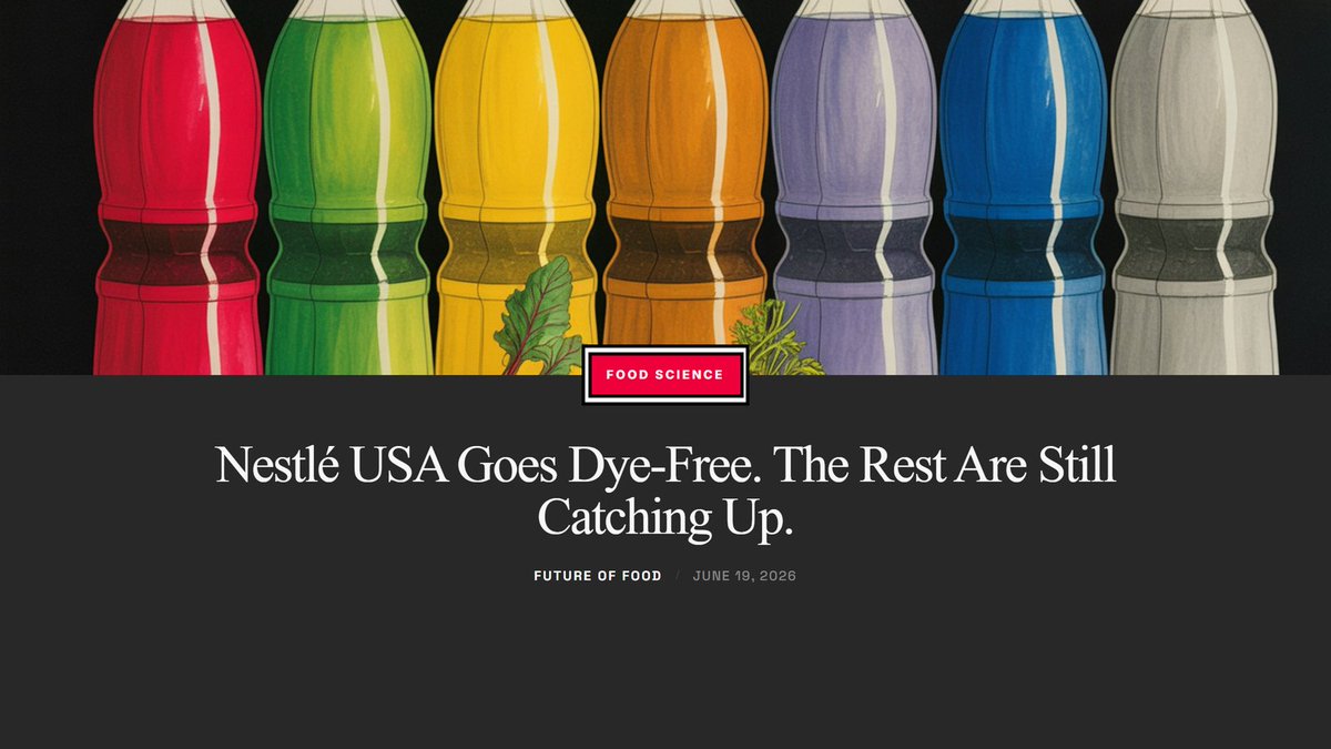 Real_ChefKelly's tweet photo. Nestlé USA completed full artificial color removal across its entire US portfolio. Everyone else is still catching up. The benchmark just moved.

https://t.co/YNWPr3eVFF

#FoodScience #NaturalColors https://t.co/7qqIvis3NV
