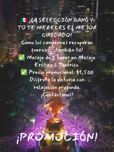 Alejandra86m's tweet photo. Festeja el triunfo de la selección con un Masaje que te va a relajar agenda hoy mismo tu Masaje https://t.co/WgU4LADQeB