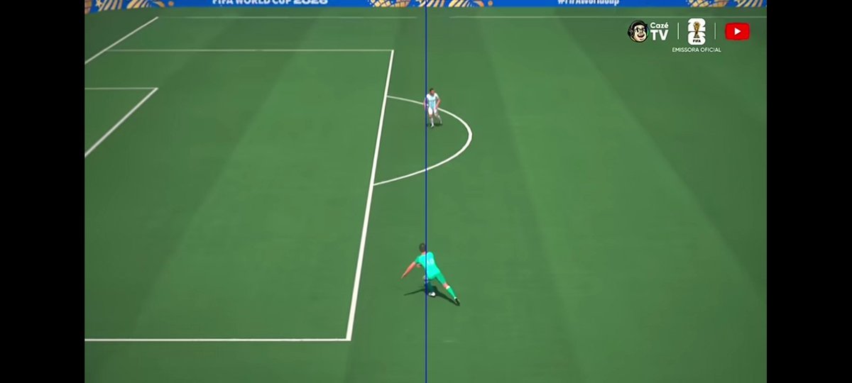 AzFinu's tweet photo. @polsatsport Mostra também o vídeo do gol da argelia anulado incorretamente.  Reparem que as extremidades de cada lado da linha está mais larga e a outra mais estreita.

Fizeram com que todos acreditassem que o lance foi irregular. Mostraram o lance rápido para não perceberem desse detalhe. https://t.co/37Wr6I2lwL