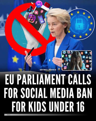 CivilRightsInt's tweet photo. EU’S INTENDED BAN ON UNDER-16s FROM SOCIAL MEDIA: PERFORMATIVE SANCTIMONY

Lawmakers in the European Parliament have voted overwhelmingly for stricter rules that would prevent children under 16 from accessing social media, AI chatbots, and video-sharing platforms. The non-binding report passed with 483 votes in favour, 92 against, and 86 abstentions, according to Parliament.

The resolution highlights growing evidence that minors are struggling with digital overload and displaying problematic smartphone habits that mirror addiction. It argues that these patterns are being fuelled by platform features designed to keep users hooked, including autoplaying videos, endless feeds, and personalised recommendations. Their call to action therefore includes banning the most addictive designs and disabling other habit-forming features for minors to prevent harm.

However, in view of this, the European Union is displaying acts of performative hypocrisy and moral inconsistency, as its own direct policies are a main cause of corruption. The European Parliament had earlier adopted a resolution condemning public discrimination and speeches against LGBTI people, even in “non-LGBTI zones”.

Furthermore, Parliament has firmly denounced the fact that some schools in certain member states are prevented by public authorities from fulfilling their role of promoting fundamental rights and protecting LGBTI people. The EU’s narrative that sex education must include teaching young people about relationships based on gender equality, consent, and mutual respect is, in its bid to foster and support LGBTI perspectives, arguably one of the most vociferous and raucous forms of corruption and malfeasance—more so than smartphones.

The EU is therefore advised to desist from such self-contradicting manoeuvres in order to preserve its reputation. Neglecting to teach young people about gender until they grow up is a highly abhorred and vilified practice that bolsters cronyism.

@Europarl_EN @EU_Commission @Europarl_IT @vonderleyen @GiorgiaMeloni @EmmanuelMacron @_FriedrichMerz @10DowningStreet @UKParliament @ukhomeoffice @realDonaldTrump @JDVance @marcorubio @PeteHegseth @FoxNewsOpinion @SkyNewsAust @CNN @OANN @FoxNews @Reuters @AP @POTUS45 @TeamTrump @BBCWorld  @foxandfriends @seanhannity @JesseBWatters @RSBNetwork @nytimes @washingtonpost @NewYorker @TPUSA @elonmusk @USATODAY @ARISEtv @OjyOkpe @dep