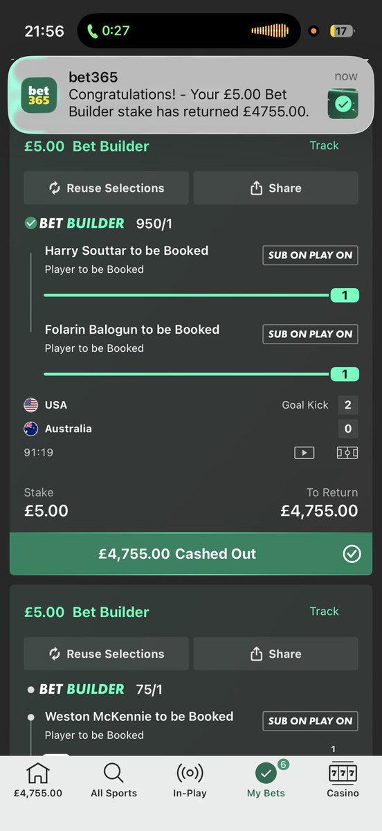 CoreyPerk9's tweet photo. Thank you very much @bet365 https://t.co/rBH1q0TtaH
