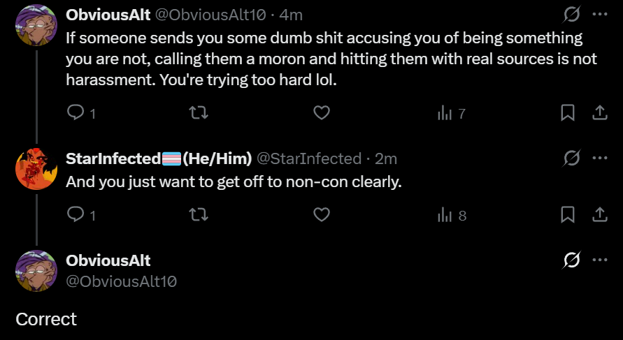 StarInfected's tweet photo. Breaking news: Proshipper admits they just want to get off to non-con and doesn't care about actual victims. Who would've guessed?
TW:(Mentions of SA)
#antiproship #antimaps https://t.co/Pz9yaJ3WdC