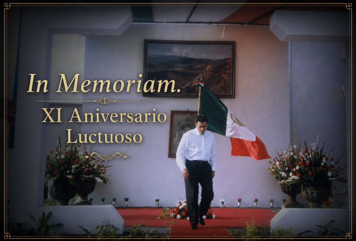CarlosPonceMX_'s tweet photo. A once años de su partida, lo recuerdo con gratitud y respeto.

Fue un líder del que aprendí mucho y una persona que me brindó su apoyo cuando más lo necesité. Su legado permanece y su recuerdo sigue vivo en quienes tuvimos el honor de conocerlo.

Descanse en paz. 🕊️🇲🇽 https://t.co/o7F8tqV20e