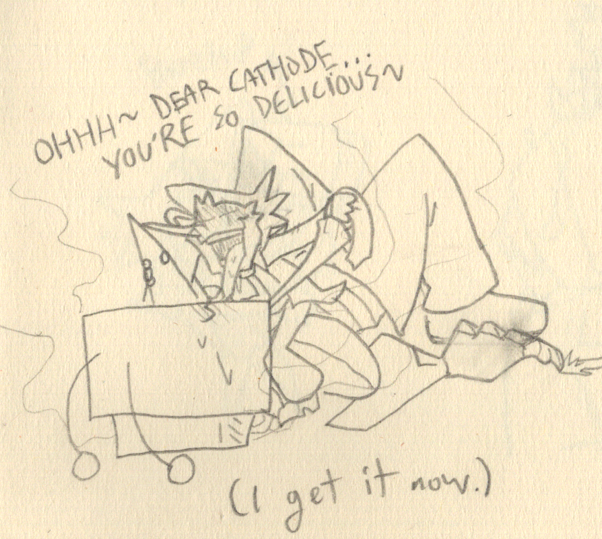 bisicko_critter's tweet photo. (kinda #deltaruined) #kingqueen/#cyberspade and #spamtenna shenanigans from my sketchbook, will be posting more scans on the p site soon https://t.co/GokTF6m4an