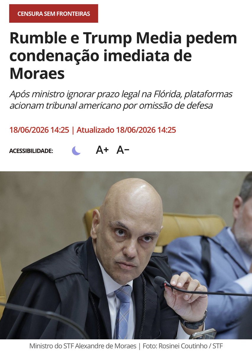 RafaelFontana's tweet photo. Empresas americanas querem acelerar processo para prender Moraes. https://t.co/RQhHLjujdX