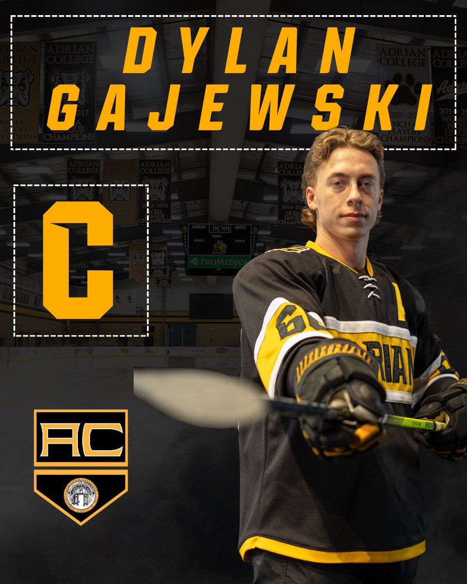 AdrianMD1Hockey's tweet photo. REPORTING FOR DUTY 🫡🧑✈️
Introducing the newest Captains of the MD1 Dawgs! The Dawgs are proud to announce that fifth-year forward Dylan Gajewski has been named Team Captain, while Junior forward Keegan DeCaluwe has been tabbed Associate Captain for the 2026-27 season! #C2E #W2D https://t.co/yxgTBv8hqW