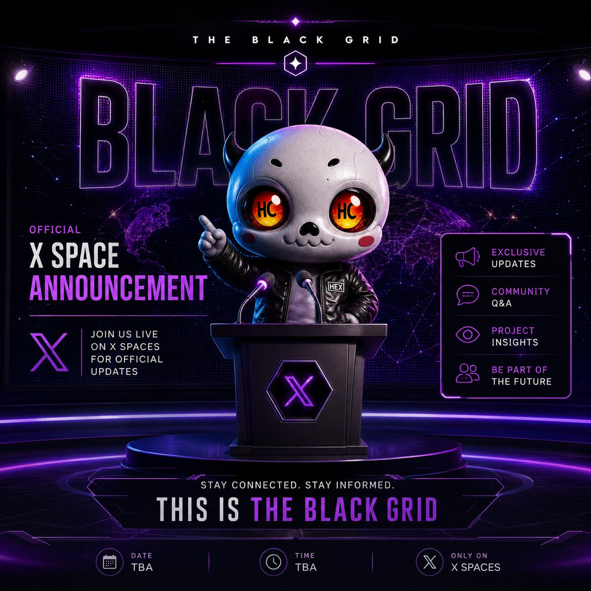 I_Vicidflow_l's tweet photo. 🚨 THE BLACK GRID IS LIVE 🚨
Join us now for a live X Space discussing:
⚫ HEX ORIGIN ⚫ The Otherside Launch ⚫ Future Plans ⚫ Community Q&A
🎙️ Live Space: https://t.co/T307vEpSze�
The portal is open.
#TheBlackGrid #HEXOrigin #ApeChain #Otherside #XSpaces #NFTs #Web3Gaming https://t.co/S7QjREVol6