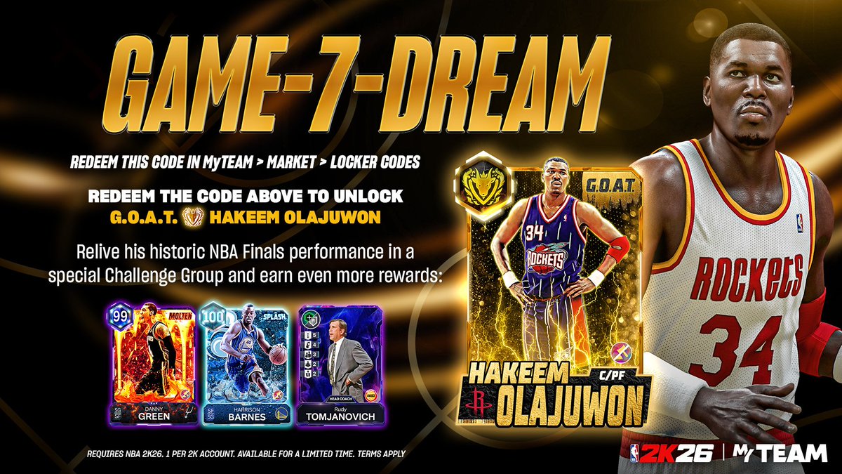 NBA_2K_ES's tweet photo. #CódigosDeVestuario #LockerCodes
GAME-7-DREAM
#NBA2K26 #FamilyNBA2KES https://t.co/QeiJoVIp8F