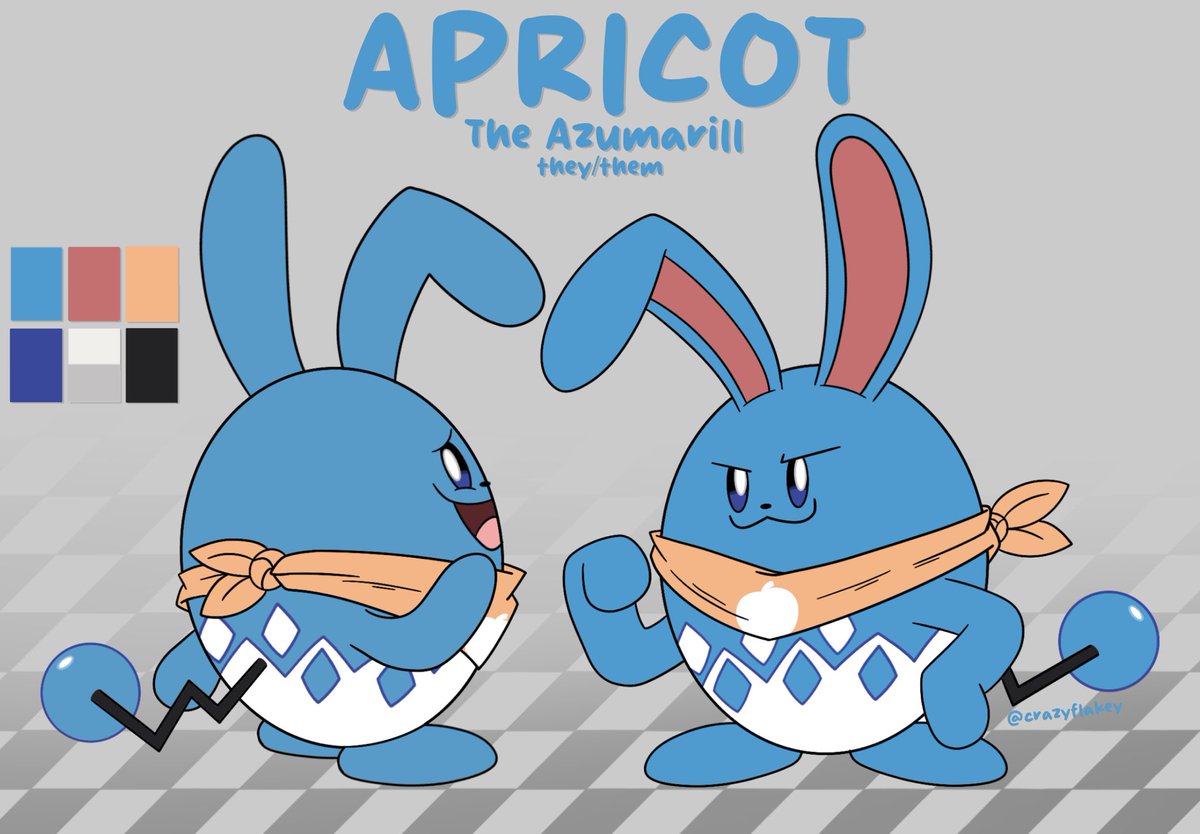 アッキー様 apricot the azumarill! #pmd #azumarill