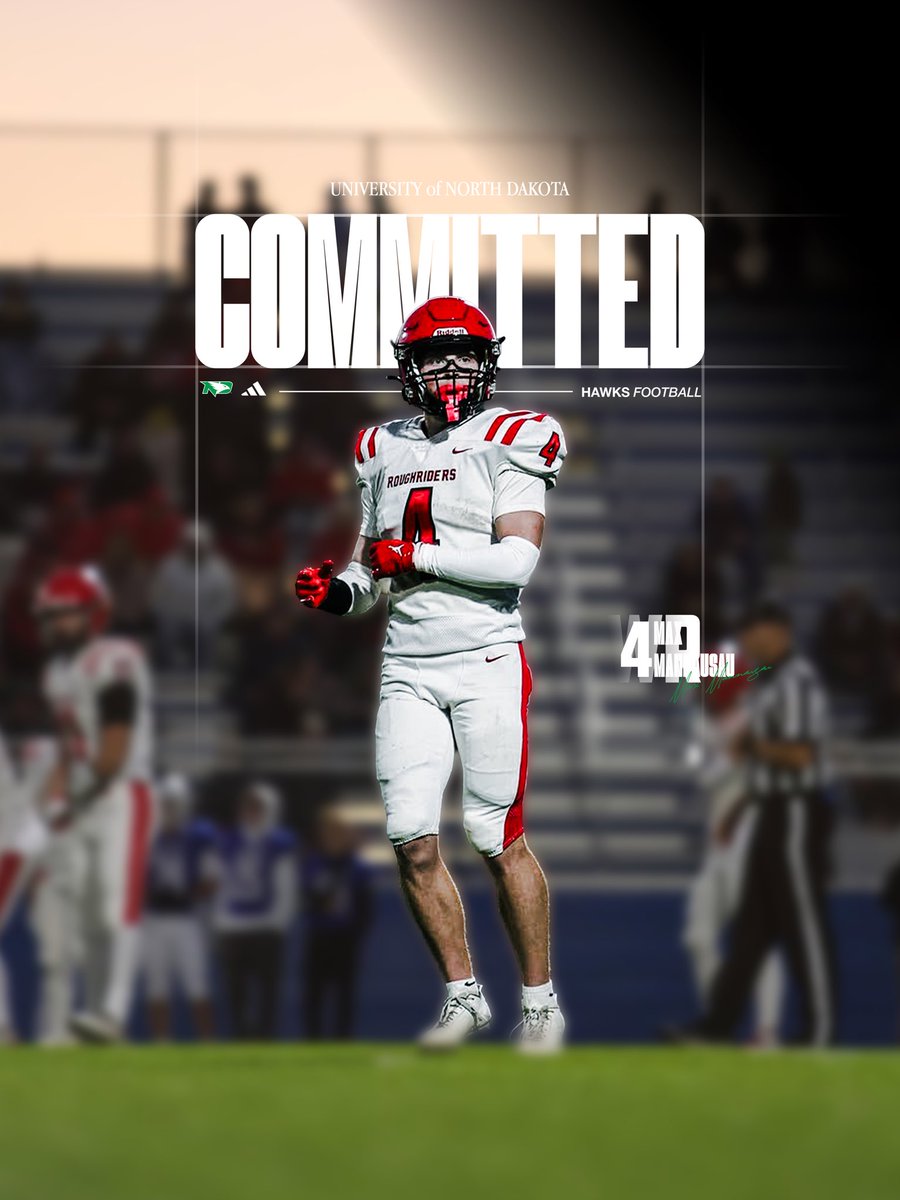 MaxM96050's tweet photo. After a great meeting with @Coach_SchmidtE I’m honored to receive an offer to @UNDfootball It means everything to have the opportunity to represent the city of Grand Forks. 

Been committed since Day 1  time to make it official 
#Committed #LGH #JYD https://t.co/shUO4ha5fa