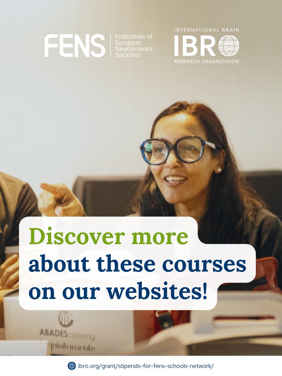 IBROorg's tweet photo. 🎓 Are you an MSc or PhD neuroscience student studying in Europe?
IBRO-PERC is offering stipends of up to €750 to support attendance at two FENS Schools taking place in  🇵🇹 and 🇪🇸

Explore the two open schools &amp; apply before the deadlines:
https://t.co/nIwSWreA6v 
 
@FENSorg https://t.co/VffYltOlYj