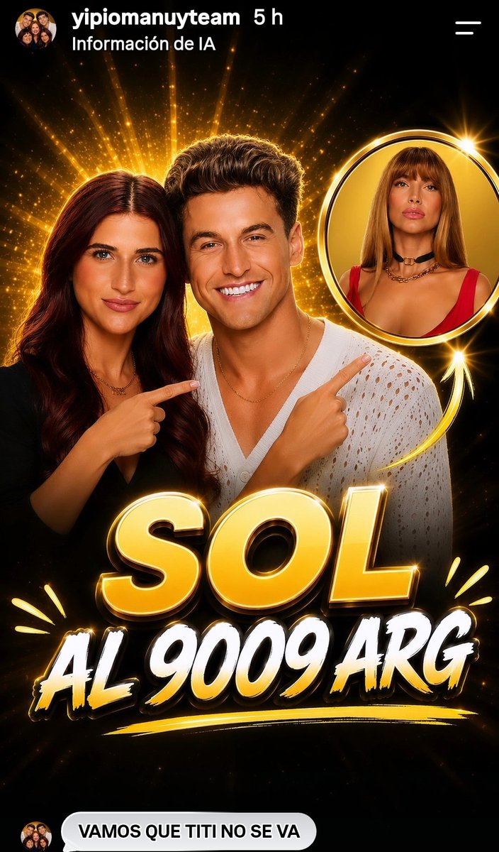 VallMarisa's tweet photo. @vegamoni33 @Titicherrka @tititcherkaski @laspapudas_ VAMOSS X FINN ‼️‼️✨LA GENTE D❤️MANUU ❤️TITIII❤️ANDREAA❤️YIPIOO ❤️ EMANUEL
❤️JUANICARR ÚNANSE Y VOTENN
😡😡#SOOLLLL
😡😡#SOOLLLL
😡😡#SOOLLLL
AL 9009 9009 9009 🇦🇷🇦🇷
AL 7020 7020 7020 🇺🇾🇺🇾
BAJAR D PLACA A ❤️MANUU / ❤️TITIII‼️‼️
NOO DIVIDAN VOTOSS CORREN RIESGOS..GRACIASS🙏💖 https://t.co/1soECdsefq