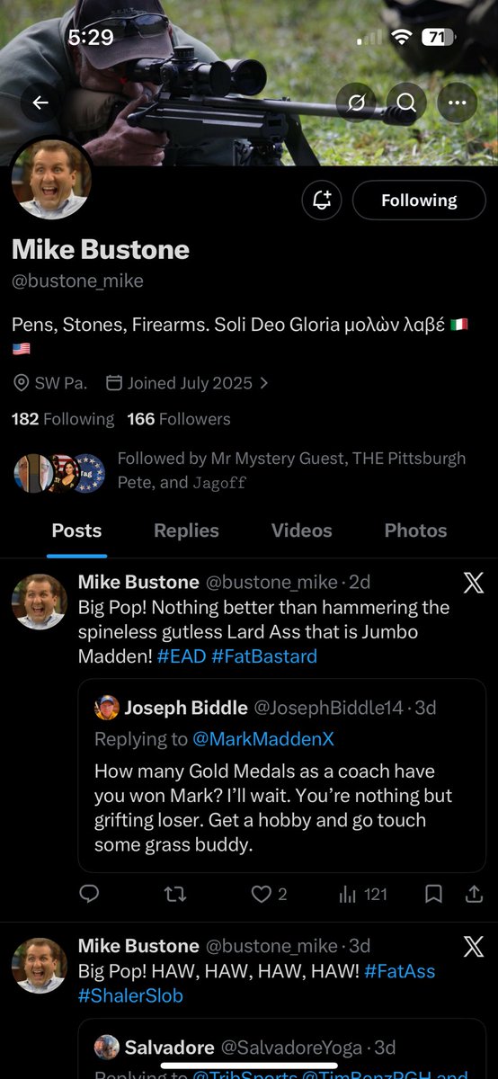 1PensFan's tweet photo. @bustone_mike 

Did you take a screenshot when you hit 166 followers? https://t.co/MJT8xUkk3v