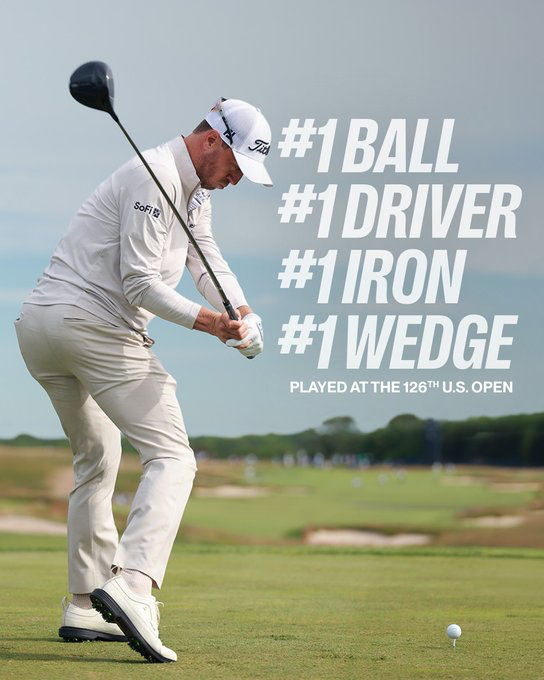 TitleistCA's tweet photo. Built on trust.

This week at Shinnecock Hills, more of the game's best are playing Titleist golf balls (69%), drivers (36%), irons (31%) and @VokeyWedges (47%) than any other brand.

#TeamTitleist 

(Source: Darrell Survey) https://t.co/uvSs2QW8ua