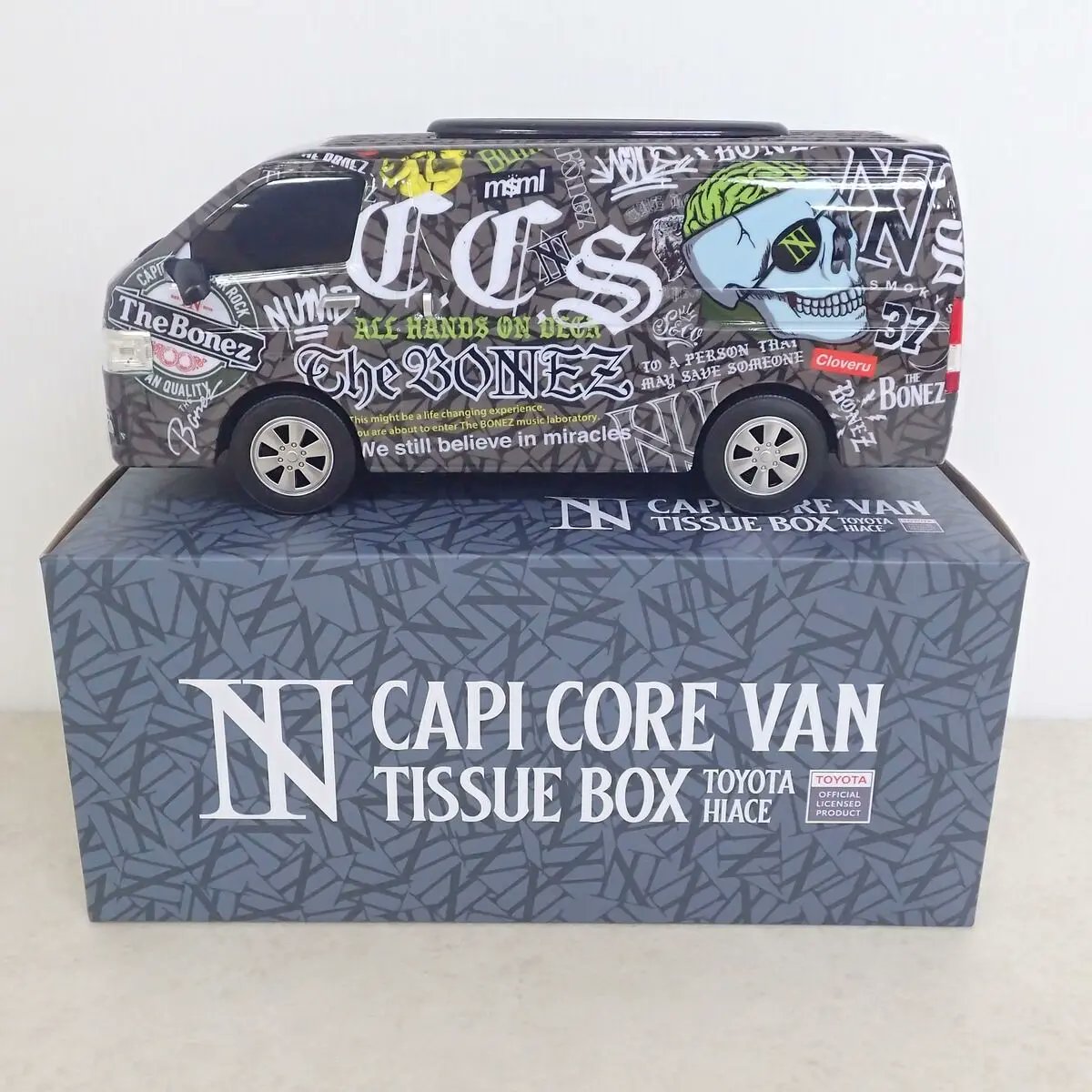 THE BONEZ CAPI CORE VAN Tissue Box 数量限定品 The BONEZ/CAPI CORE VAN TISSUE BOX TOYOTA HIACE】 かっこよすぎるん
