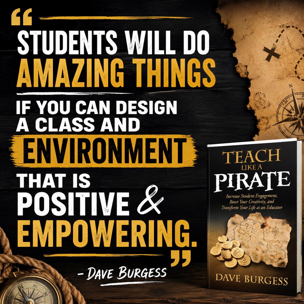 burgessdave's tweet photo. Create a positive & empowering classroom environment and students will do AMAZING things!!
Learn how in #TeachLikeAPirate!
https://t.co/djmvQlqs0z
#dbcincbooks #tlap #leadlap https://t.co/4yNq1MYJPt