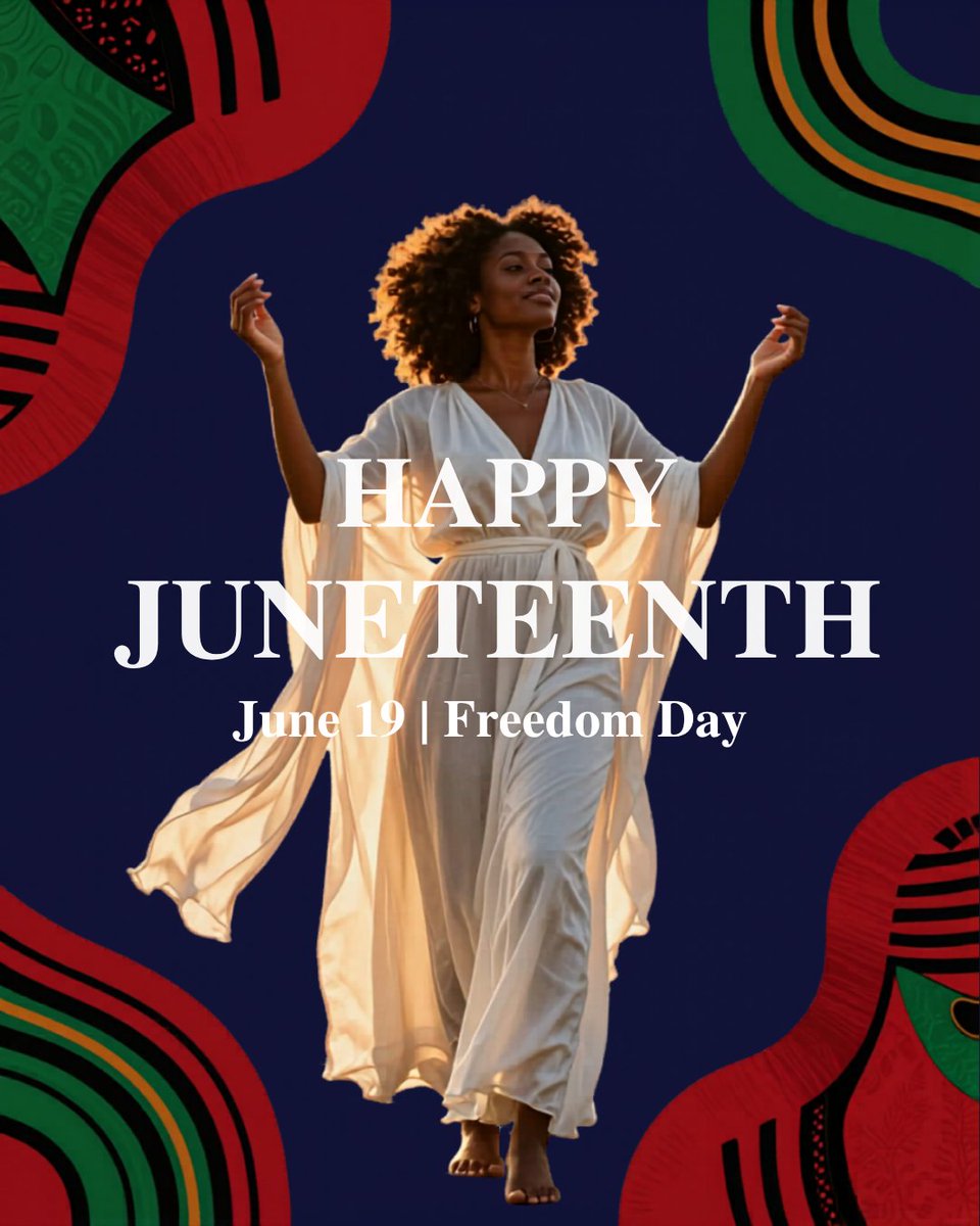 justherride's tweet photo. Today, we honor Juneteenth, a day that commemorates freedom, resilience, and the enduring pursuit of equality.  It's a time to reflect on history, recognize the contributions and achievements of Black communities, and continue building a future together❤️🖤💚 https://t.co/fEhRSwf6SB