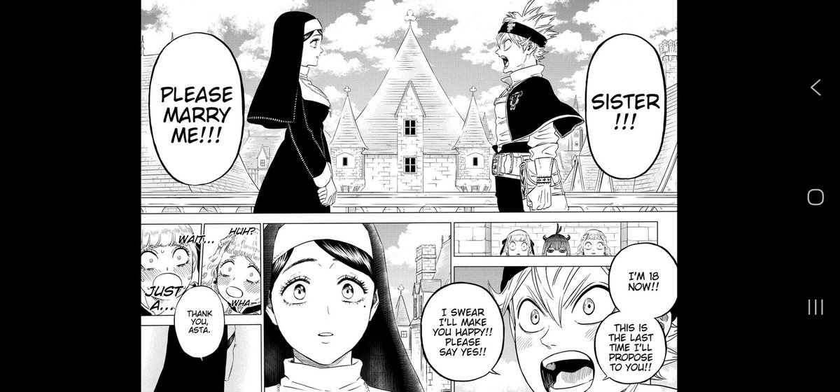Its_Swizz's tweet photo. @ADjdh1920 Please go back and reread chapters 1- 332 and onward. You are cherry-picking cute/comedy moments and treating it like a narrative architecture. That undermines and sidelines the Noelle’s Arc that Tabata has envisioned in this series the last 11 years.

You are in bad faith. https://t.co/xwxlFsV3Wv