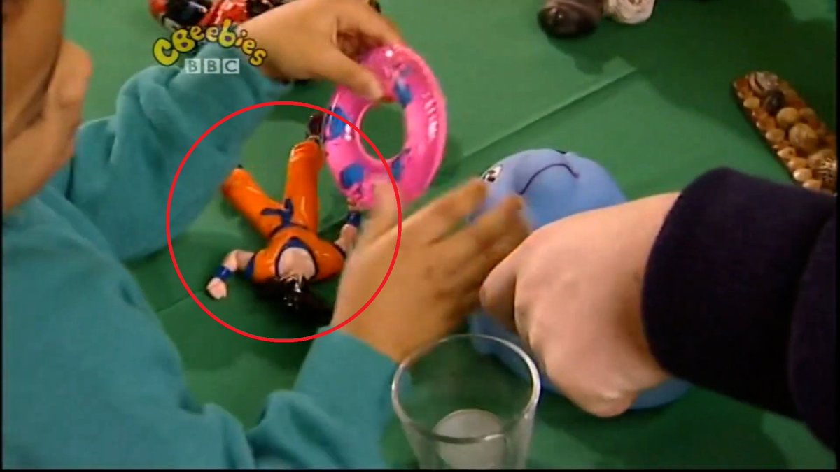 SodorSamurai's tweet photo. I just noticed a Goku figure in an episode of Balamory. https://t.co/pV8TSkV5XF