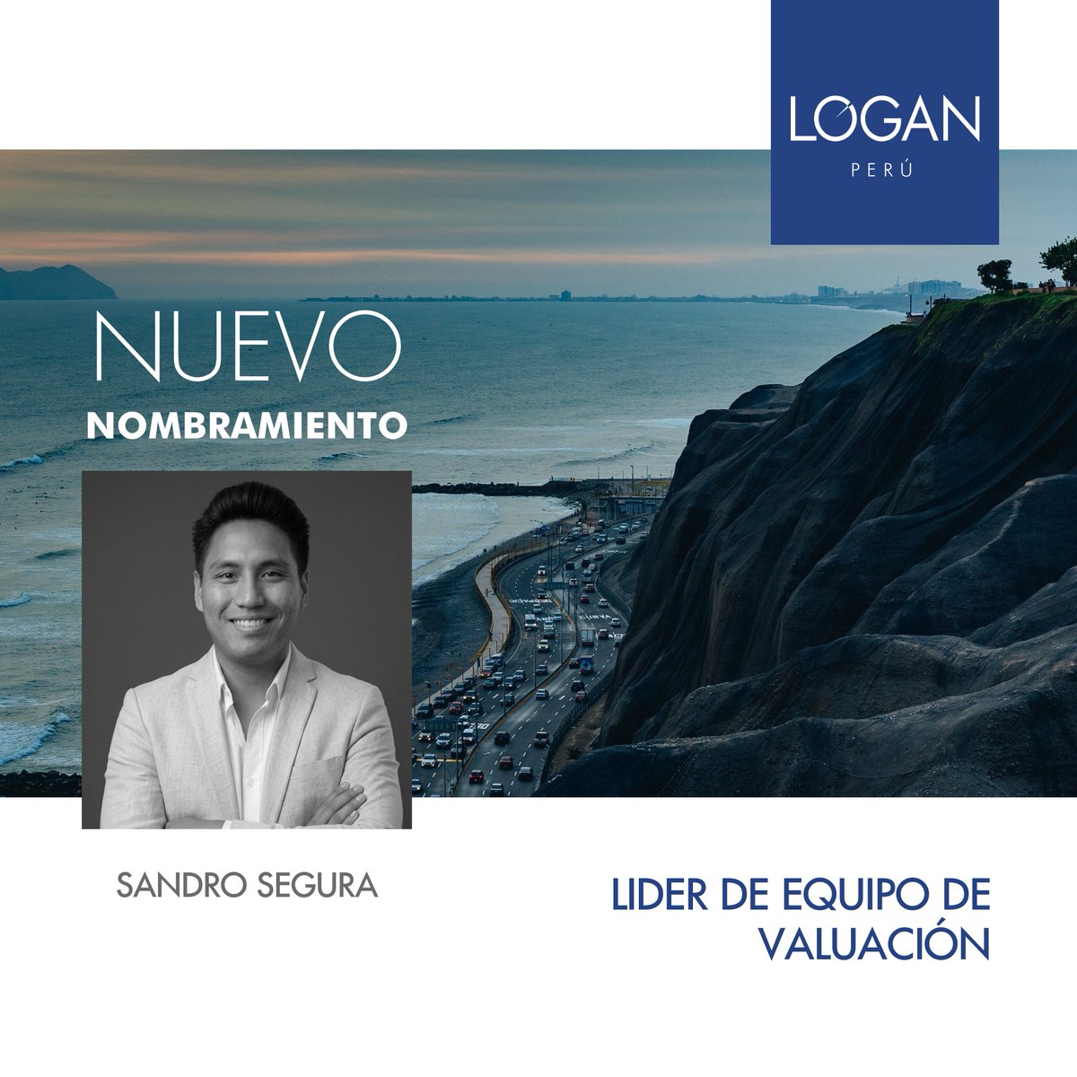LoganValuation's tweet photo. amos la bienvenida a Sandro Segura como Team Leader de Valuación en LOGAN Perú.

Su llegada fortalece nuestro análisis y la toma de decisiones de nuestros clientes.

Seguimos sumando talento que transforma información en valor.

#LOGANValuation #Perú #Valuación https://t.co/AiEVu1kpKC