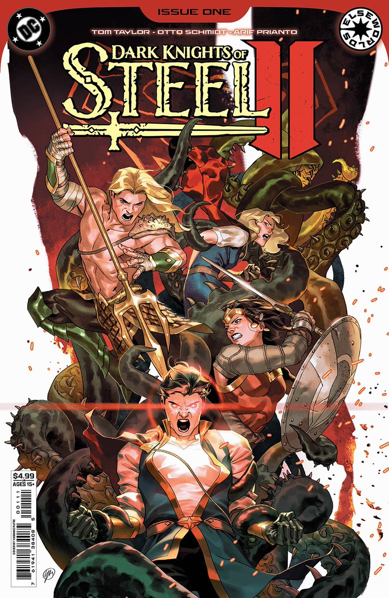 MidtownComics's tweet photo. THE FAN-FAVORITE ELSEWORLDS EPIC CONTINUES!

An entire medieval world was forever changed when a spaceship crashlanded from a doomed planet. Monarchs died, kingdoms rose, long-buried treachery came to light...and a League was born.

🕐 𝗣𝗿𝗲-𝗼𝗿𝗱𝗲𝗿 𝗻𝗼𝘄, 𝘀𝗮𝘃𝗲 𝟮𝟬%, 𝗱𝗲𝗮𝗱𝗹𝗶𝗻𝗲 𝗶𝘀 by MON JUN 22 @ 12 PM!
📱PRE-ORDER Dark Knights Of Steel II #1
🕐Releases 7/15

👉BROWSE ALL FEATURED PRE-ORDER COMICS: https://t.co/QH5hf3w1GZ

✏️  Tom Taylor 
🎨 Otto Schmidt 
✨ Yasmine Putri Cover

@TomTaylorMade @OttoSchmidt72 #DarkKnight #DCcomics #DarkKnightsofSteel #BatmanComics