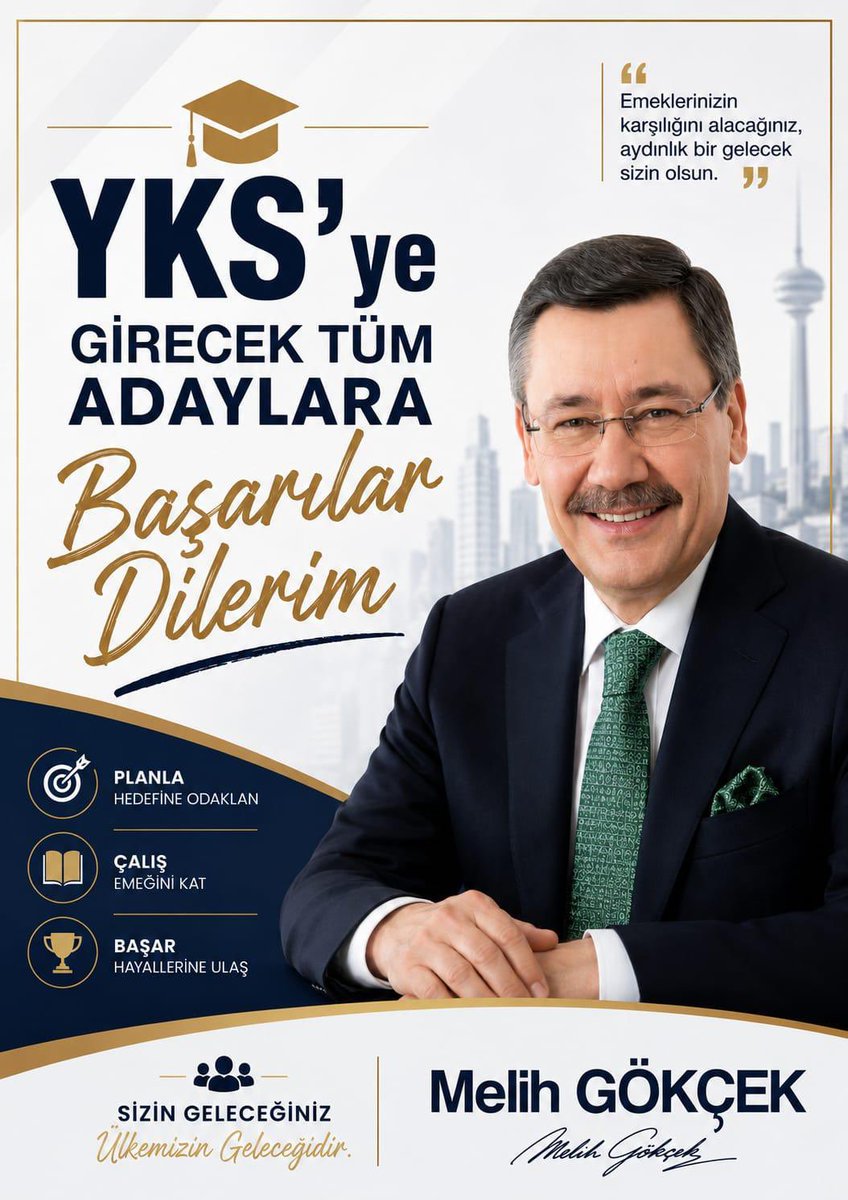 06melihgokcek's tweet photo. SEVGİLİ GENÇLER
BAŞARILAR DİLİYORUM… https://t.co/FIRa3ZI1Og