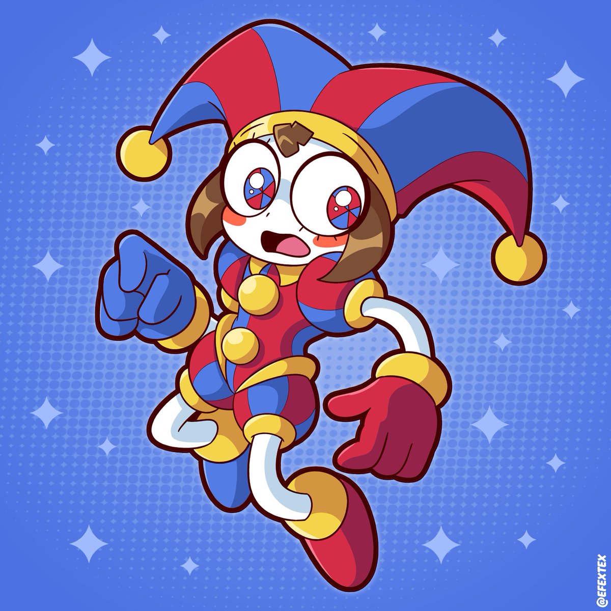 EFEXTEX's tweet photo. 💙~ Pomni ~  ❤️
#TheAmazingDigitalCircus #TADC https://t.co/Ocfo34zD2X