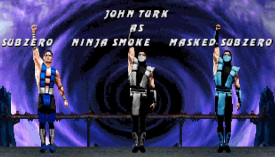 FLStyle's tweet photo. @90sWWE @BretHart John Turk of Mortal Kombat palette swap ninjas fame. https://t.co/HiE0nBqgUV