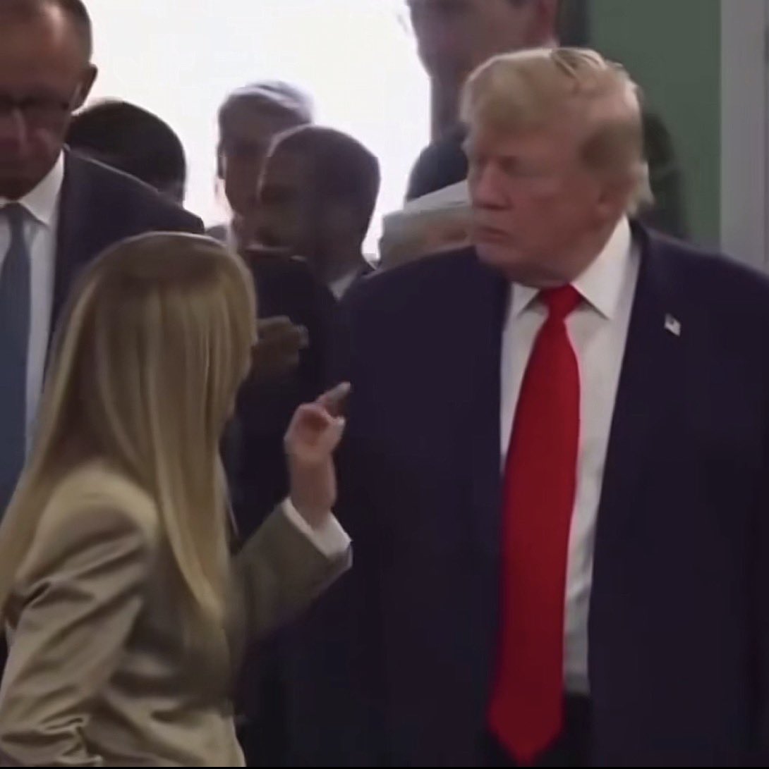 AllegedlyDrew's tweet photo. Giorgia Meloni is a big dumb emotional hag. She also turned her back on the American Military during a time of war. Typical Italian Behavior. 

Notice how she’s trying to make a strong point to POTUS and he literally doesn’t give af what she says. Her fault. She should’ve had her ally’s back.