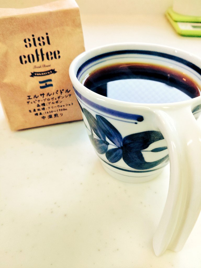 Baru1030's tweet photo. ☕😊おはようございます☁️

#宍戸珈琲 
#エルサルバドル
#中深煎り https://t.co/E7AFmSPbkW
