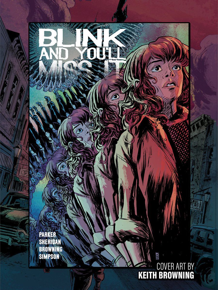 boomstudios's tweet photo. Don’t blink! 

You might miss the very important announcement that the full collection of writers @TalesToAstonish and Griff Sheridan, and artist Keith Browning’s genre-defying story is finally here!

BLINK AND YOU’LL MISS IT is now available in stores!
