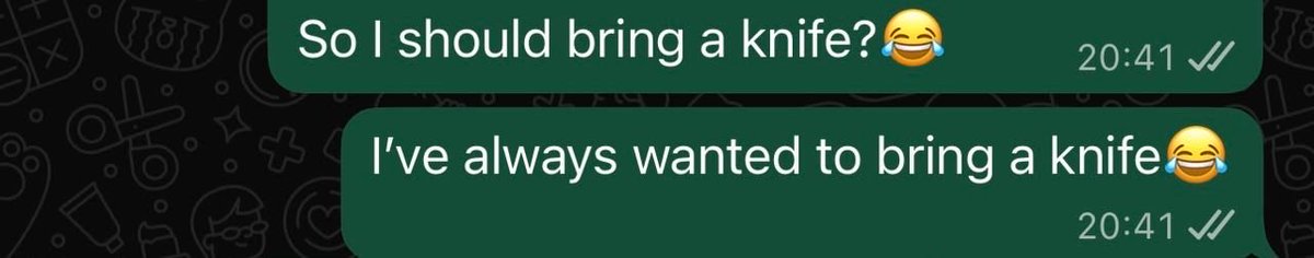 alizwa_mendy's tweet photo. I’m going to a friends mcimbi tomorrow and I’m so excited to go there with a knife😭😭I don’t think anyone gets it!!😭😂 https://t.co/ExihITdhsM