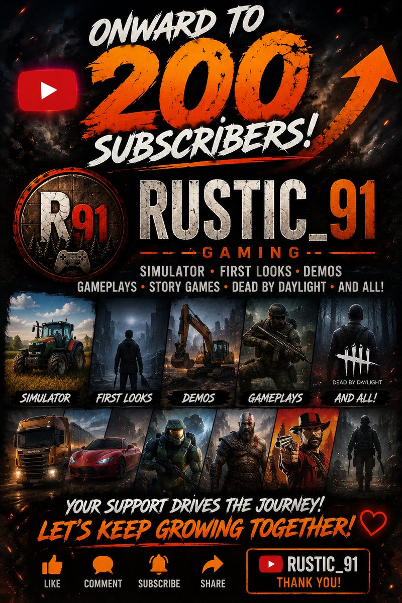 Gamer91Rustic's tweet photo. Rustic_91 - YouTube #YouTubeGrowth https://t.co/WNWxeDIggT