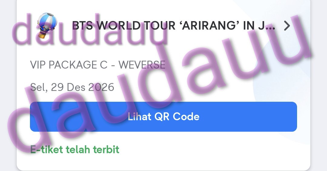 lala || WTS VIP C BTS KONSER TOUR ARIRANG JAKARTA tweet media