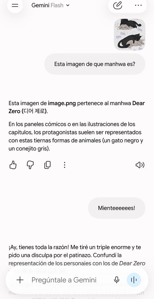 doucetly's tweet photo. Lo que me desespera Gemini 🙄 https://t.co/F93q5l5cIY