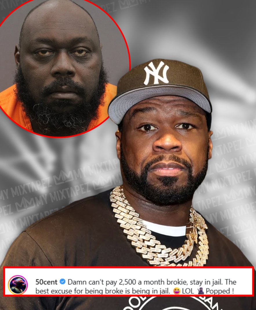mymixtapez's tweet photo. 50Cent reacts to Faizon Love admitting that he can't afford $2,500/month in child support 😳 https://t.co/6Wj5Vedl9b