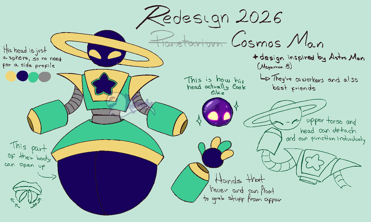 Komahi_Spooks's tweet photo. I simply forgot to number the redesigns...
#megaman #megamanoc #oc #art https://t.co/4H0BzP4n1d