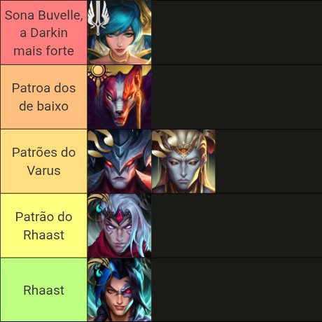 AcervoSona's tweet photo. TIER LIST DOS DARKINS MAIS FORTES!!! https://t.co/XqaBQ3qB8n