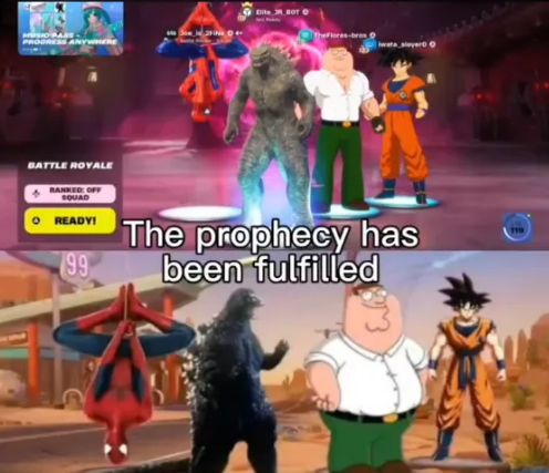 ObserverOfInfo's tweet photo. @XrnNext Lmao, that's the intention. It's always funny to me seeing different people's "oh ANYTHING can be in Fortnite moment" https://t.co/8Z6vWBnjAh