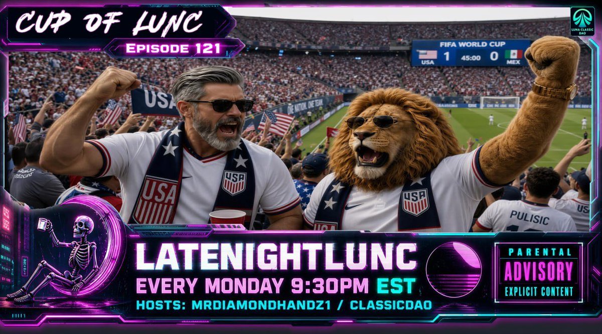 MrDiamondhandz1's tweet photo. $LUNC army join us Monday night at 9:30 PM EST for Late Night Lunc!
We will discuss the latest news and developments in crypto, the real world, and all things Luna Classic!
Hosts:
@MrDiamondhandz1
@LunaClassicDAO
Episode - 121 “Cup of LUNC”
See you there! 💎🤲🏻 #LUNC https://t.co/QVLV0p5LiU