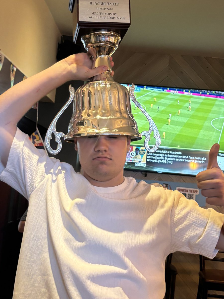 TheWellowFC's tweet photo. Clubman of the year- Harry Quinton 
Quino was the clear choice for the Gaffer, he is the heart and soul of the team which shows in him just falling short in a two horse race for players player. Played almost every position, gives everything and more, thoroughly deserved 👏 https://t.co/67NG2LXRDn