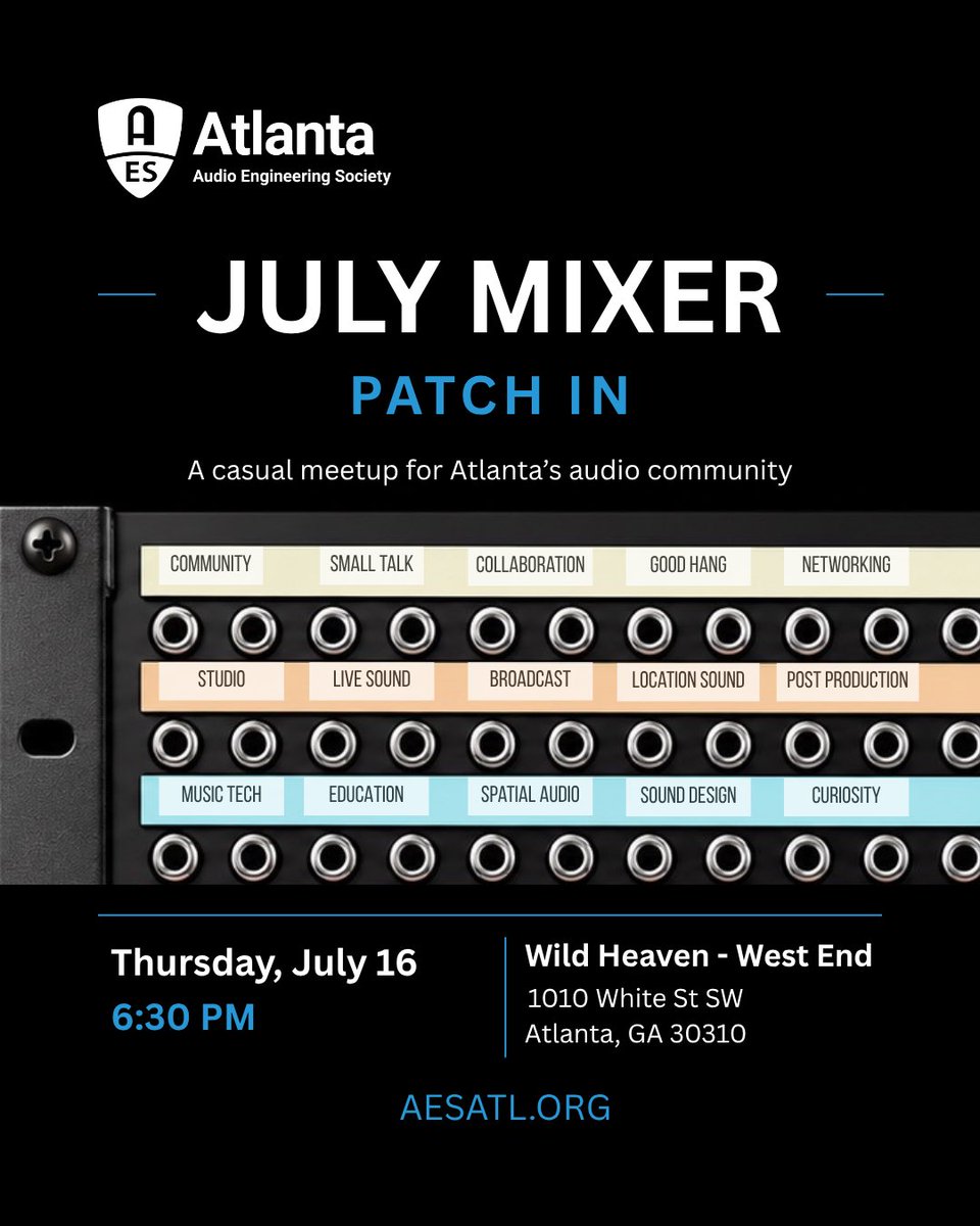 JeremyDudman's tweet photo. Join AES Atlanta in July! https://t.co/bOwK07obC5