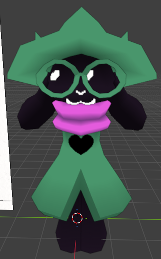 somtifey's tweet photo. A while ago i drew from memory goofy version of the characters from a game my friend @StupidLoaf_  plays(DELTARUNE), and recently i decided to model this goofy version of ralsei :D #deltarune https://t.co/ILYQjIG5bz