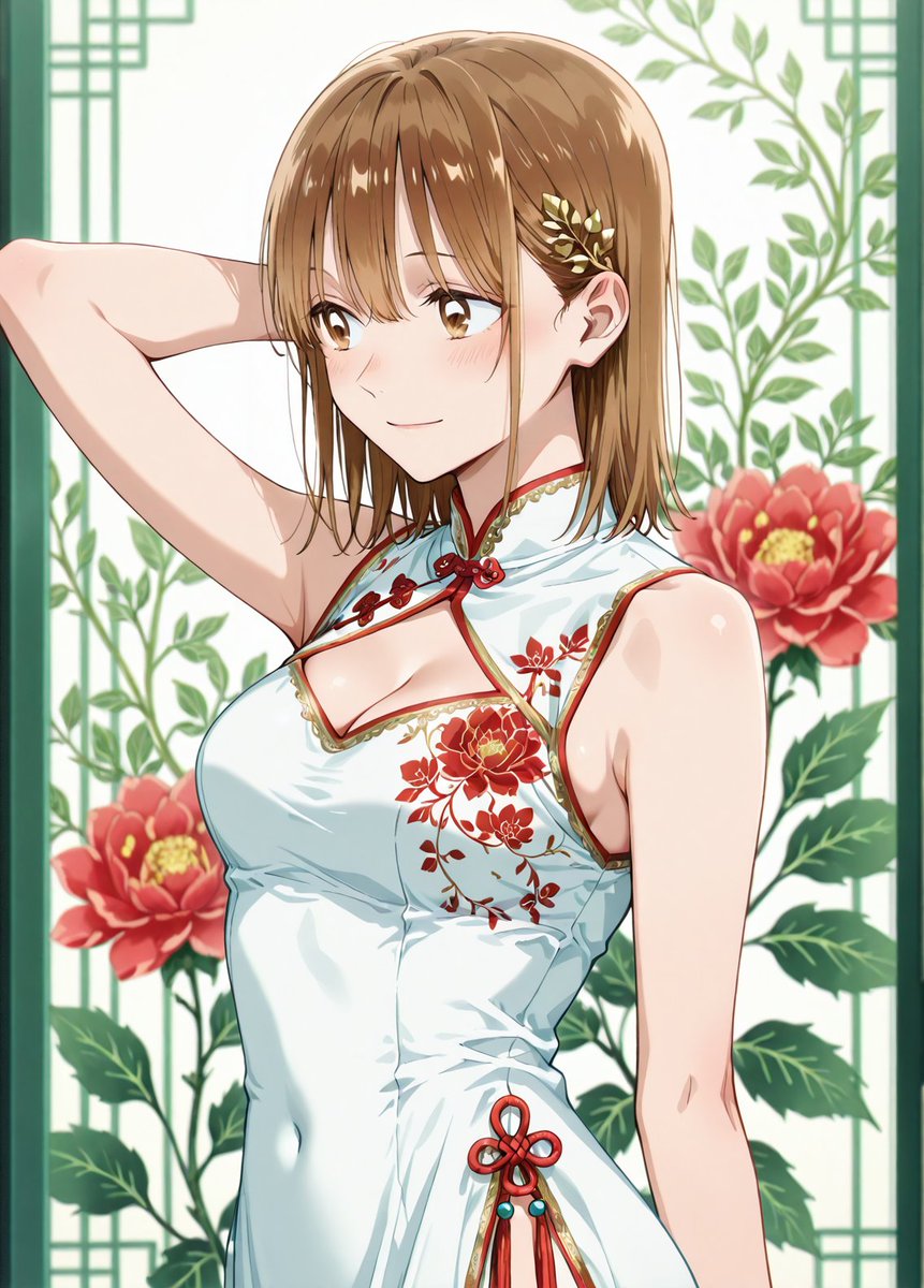 中華の装い」鹿野千夏先輩 SFW Illustration. No nudity or suggestive